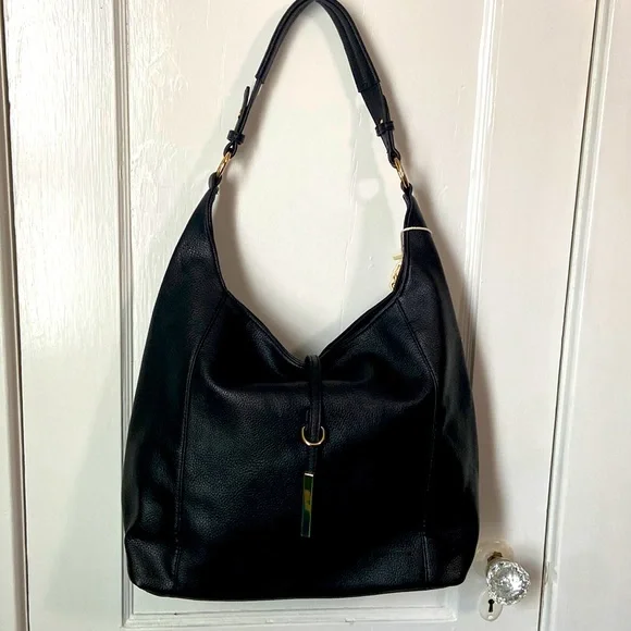 Alyssa Bags Alyssa Vegan Leather Black Handbag 9s Poshmark